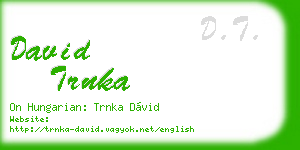 david trnka business card